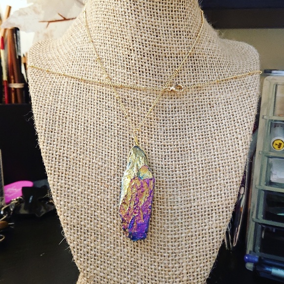 natural stone pendant crystal necklace - Picture 5 of 11